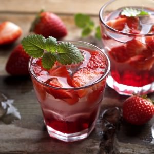 Summer strawberry drink